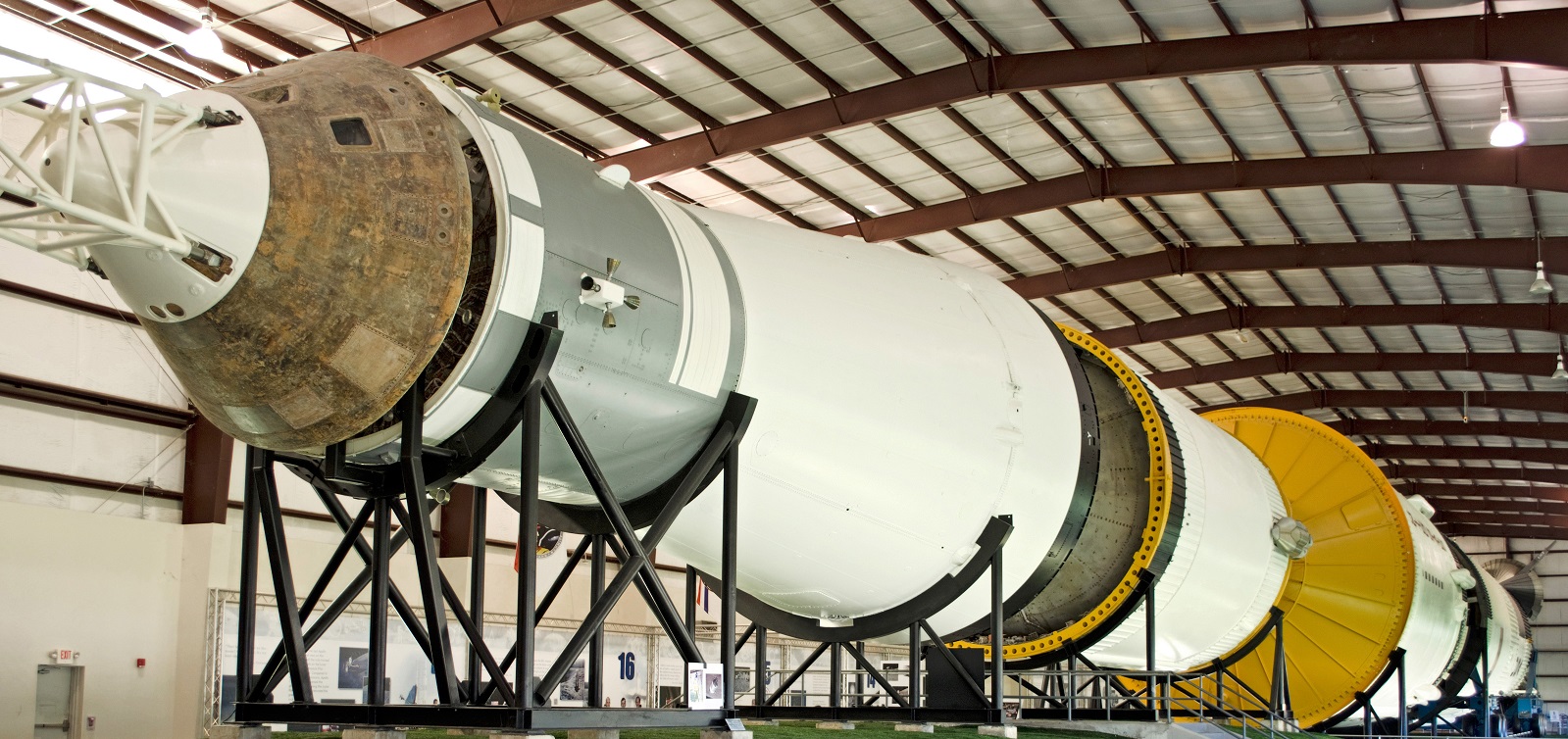 Saturn V in Rocket Park at the Johnson Space Center in Houston. Photo by Jim Evens.